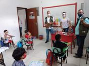 Vigilância Sanitária de Santana do Mundaú realiza inspeção para garantia da implementação das medidas de prevenção contra a COVID-19 nas escolas particulares