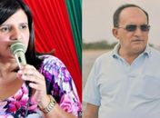 Ziane e  Lula, a dupla que administrou por dois mandatos seguidos a Prefeitura de Delmiro, ela como vice, que agora é candidata do grupo de Renan Calheiros