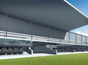 Estádio Municipal: arquibancada em fase de acabamento e laudos sendo providenciados