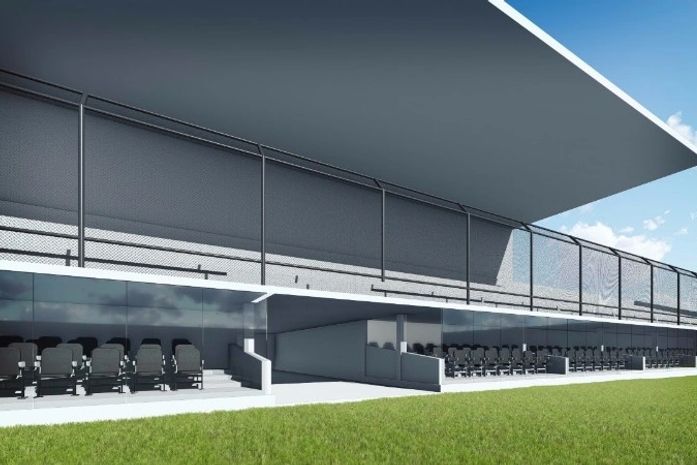 Estádio Municipal: arquibancada em fase de acabamento e laudos sendo providenciados