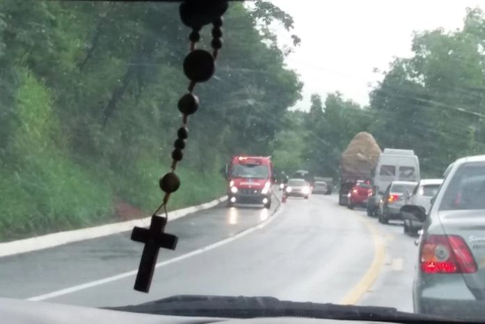 Trânsito ficou congestionado na região