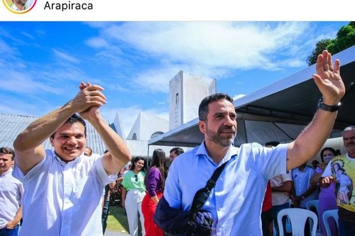 Paulo Dantas percorre Arapiraca ao lado de aliado “em comum” com Luciano Barbosa