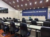 Plenário da Câmara Municipal de Maceió vazio