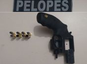 PM apreende homem por porte ilegal de armas