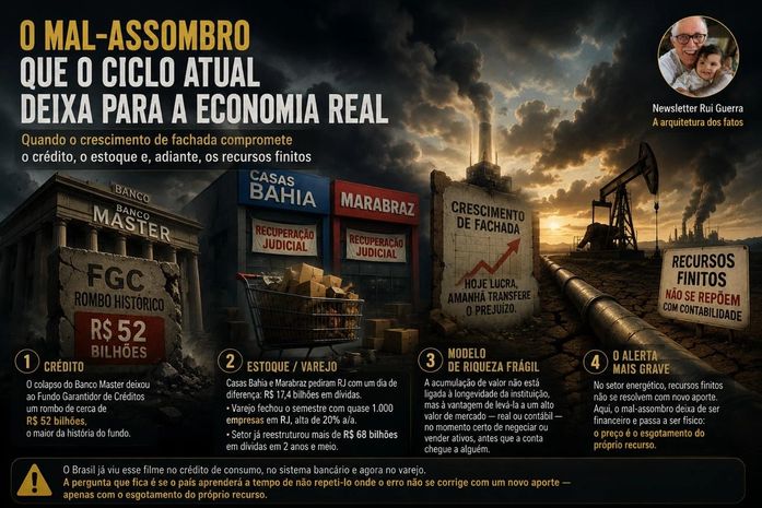 O Mal-Assombro que o Ciclo Atual Deixa para a Economia Real