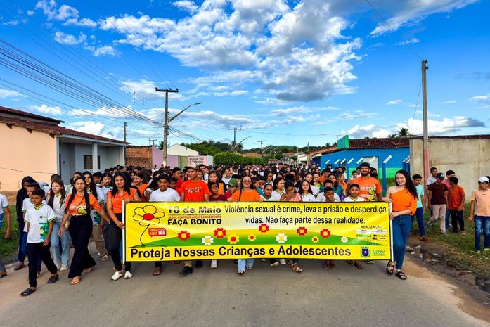 No Dia Nacional de Combate à Violência Infantil, Girau faz caminhada do Maio Laranja