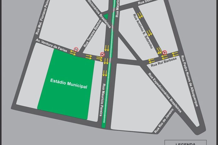 SMTT-Arapiraca define novo fluxo de veículos perto do Estadio Municipal