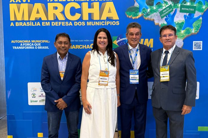 Prefeito e Vice de Branquinha participam da XXVI Marcha a Brasília em defesa dos municípios