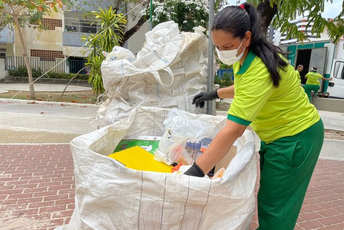 Prefeitura recolheu em novembro mais de 110 toneladas de recicláveis