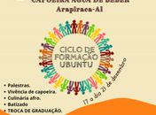 Centro Cultural de Capoeira Água de Beber promove Ciclo de Formação Ubuntu no Agreste Alagoano