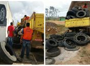 Operação contra "Zika" recolhe pneus em Arapiraca