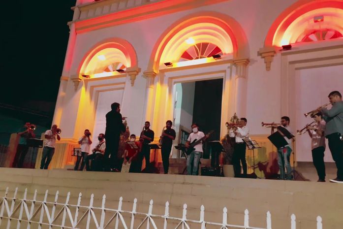 Projeto da Prefeitura de Palmeira leva música às unidades de Saúde em tempos de pandemia
