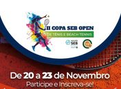 Inscrições liberadas para II Copa SEB Open de Tênis e Beach Tennis