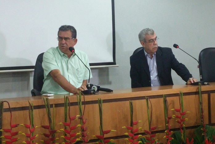 Jorge Dantas e Álvaro Machado, presidente da Comissão Eleitoral da AMA