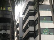 Prédios na Ponta Verde com a bandeira do Brasil em apoio a Bolsonaro 
