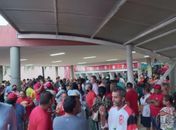 Apoiadores de Lula no Centro de Convenções