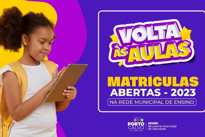 Secretaria de Educação divulga data para a renovação das matrículas da rede de ensino municipal de Porto Calvo
