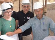 Desembargadora Elisabeth Carvalho visita obras do novo Fórum de Palmeira dos Índios