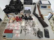 Polícia Civil prende suspeitos de homicídio em Girau do Ponciano e apreende materiais ilícitos