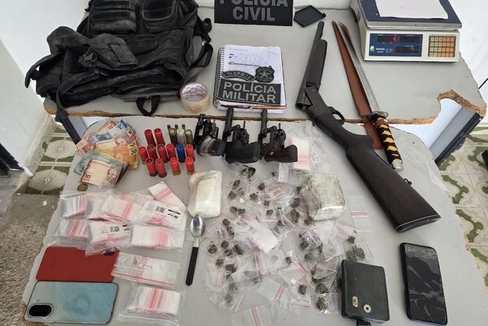 Polícia Civil prende suspeitos de homicídio em Girau do Ponciano e apreende materiais ilícitos