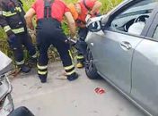 Acidente entre dois carros deixa cinco feridos na AL-105