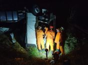 Colisão entre carretas e trator deixa dois mortos na Lagoa do Pau