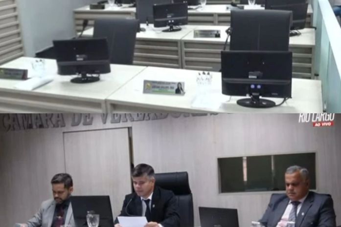 Câmara de Rio Largo é esvaziada na primeira sessão após a tentativa de golpe