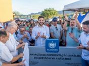 Prefeito Lucas Santos e governador Paulo Dantas inauguram obras na Vila São José em Traipu
