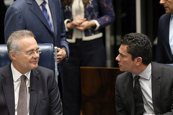 Renan Calheiros e Sérgio Moro