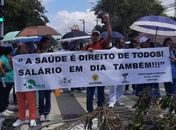 Trabalhadores do Veredas protestam por salários atrasados e benefícios não pagos