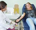 Doação de sangue no Hemoal