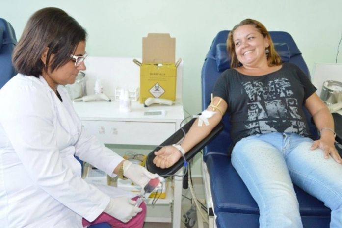 Doação de sangue no Hemoal
