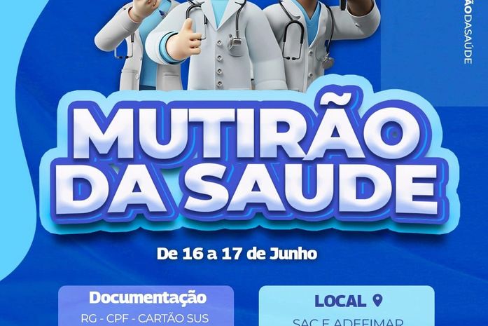 Mutirão da Saúde deverá beneficiar cerca de mil pessoas nesta sexta e sábado em Maribondo