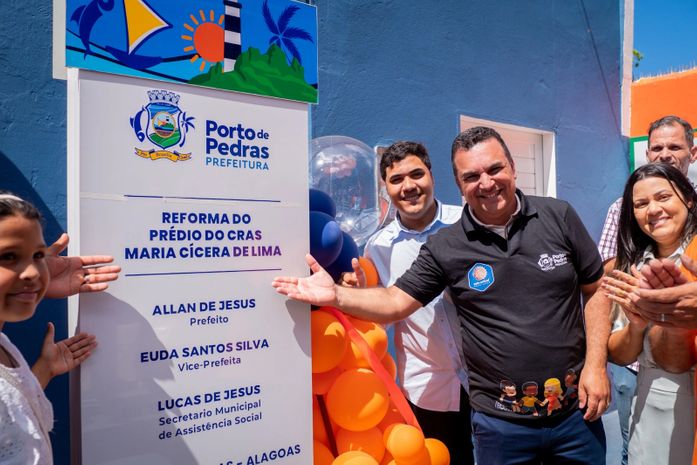 Prefeito Allan de Jesus entrega reforma do CRAS Maria Cícera Lima Nascimento