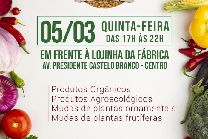 Feira da agricultura familiar acontece nesta quinta-feira (05) em Delmiro Gouveia