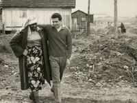 Carolina Maria e o jornalista na década de 1960