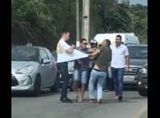 Motoristas “saem no tapa” após desentendimento na Leste-Oeste; Veja vídeo