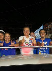 Galba Novaes percorre bairros da parte alta de Maceió em caravana marcada por manifestações de apoio