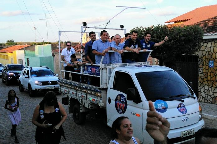 Severino e Randerson participam de carreata de Biu de Lira em Jaramataia