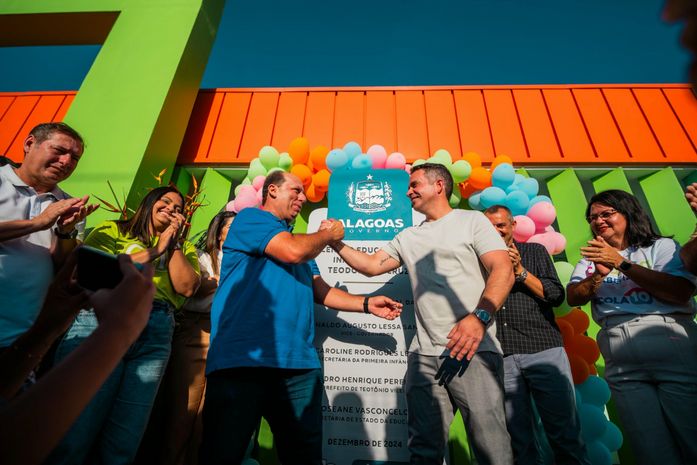 Paulo Dantas entrega a 64ª creche Cria em Alagoas, na cidade de Teotônio Vilela