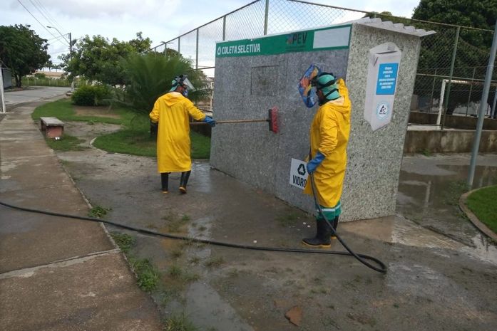 Prefeitura inicia desinfecção nos Pontos de Entrega Voluntária