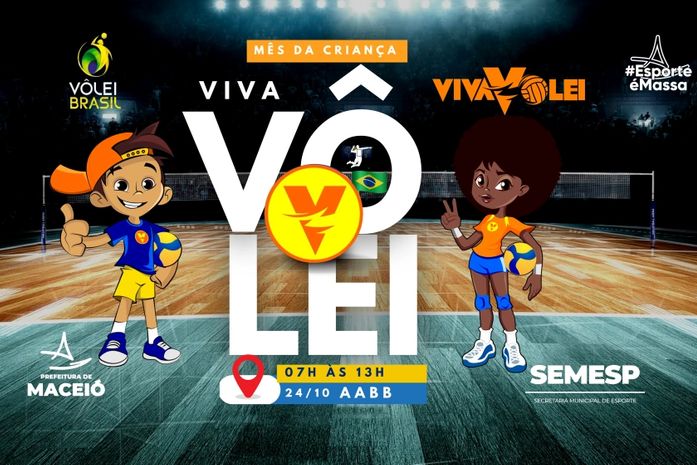 Prefeitura promove ação esportiva inclusiva para crianças do projeto Viva Vôlei nesta quinta-feira (24)