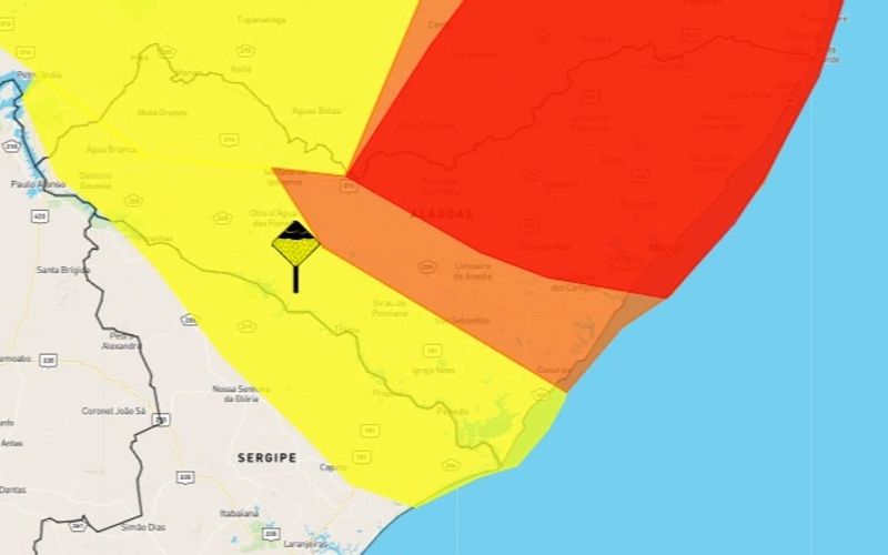 Inmet Emite Alerta Vermelho De Chuvas Fortes Em Mais De 50 Municípios De Alagoas 