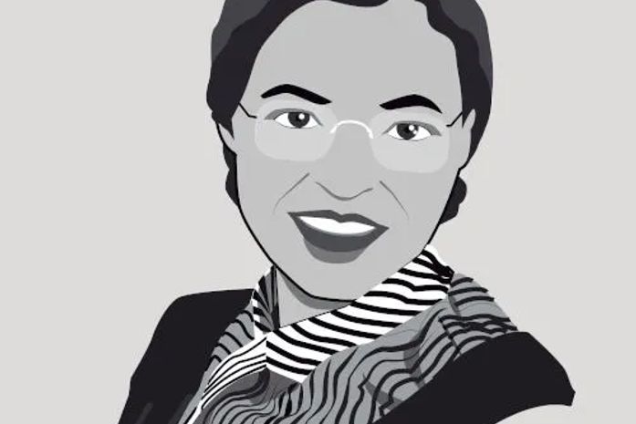 A ativista negra norte-americana Rosa Parks iniciou uma revolução sentada em um banco de ônibus. Salve!