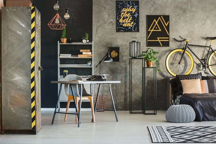 Decoração industrial: como utilizar em um studio?