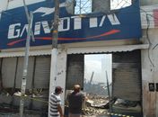Loja Gaivota foi totalmente destruída