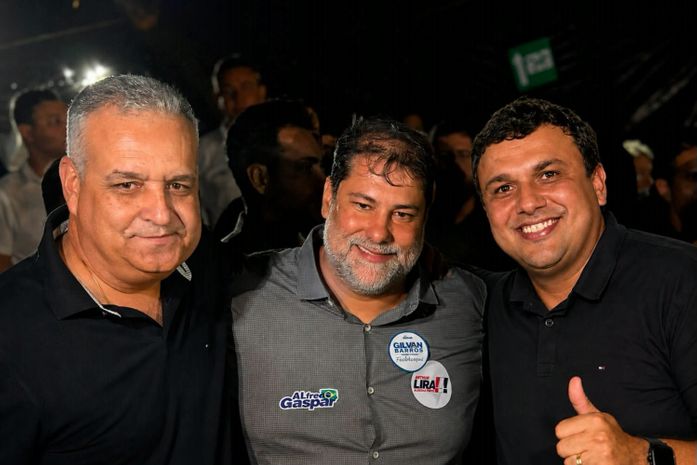 Girau com Alfredo Gaspar: prefeito Bebeto e ex-prefeito Davi Barros declaram apoio à pré-candidatura ao Senado