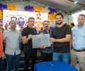 Prefeito Lucas Santos entrega obras para a saúde e educação e assina ordens se serviços