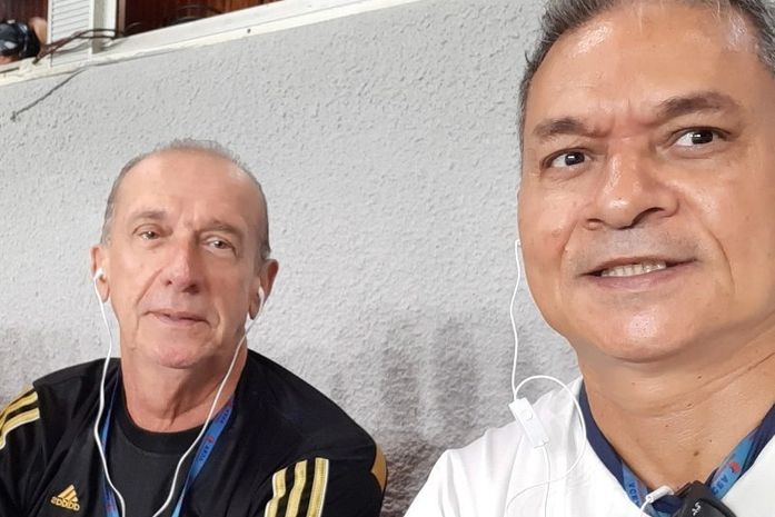 Jorge Moraes e seu vice-presidente, Ronaldo da Paz representando a ACEA nas reuniões da FAF
