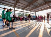 Ziane Costa inaugura quadra poliesportiva no Povoado Gangorra durante programação de Emancipação Política de Delmiro Gouveia